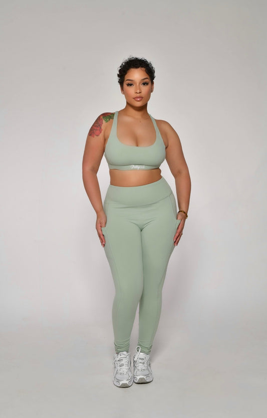 3 piece Active set - Sage