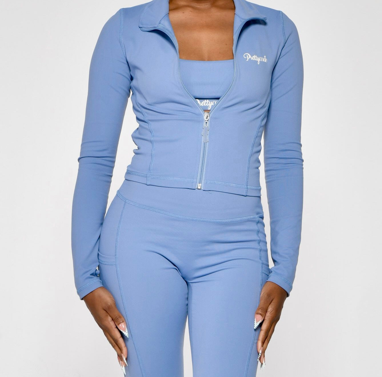 3 piece active set - Denim Blue