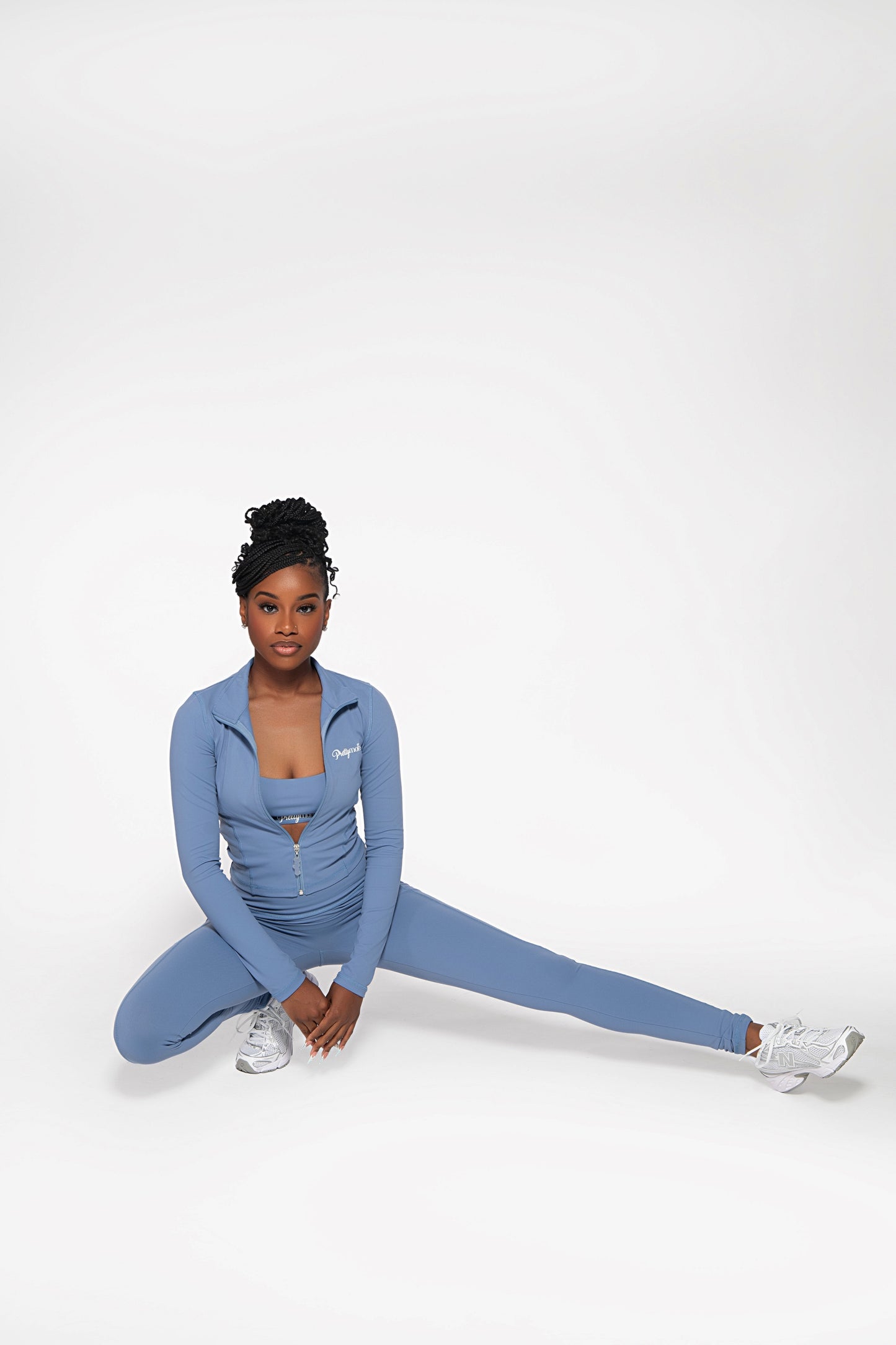 3 piece active set - Denim Blue