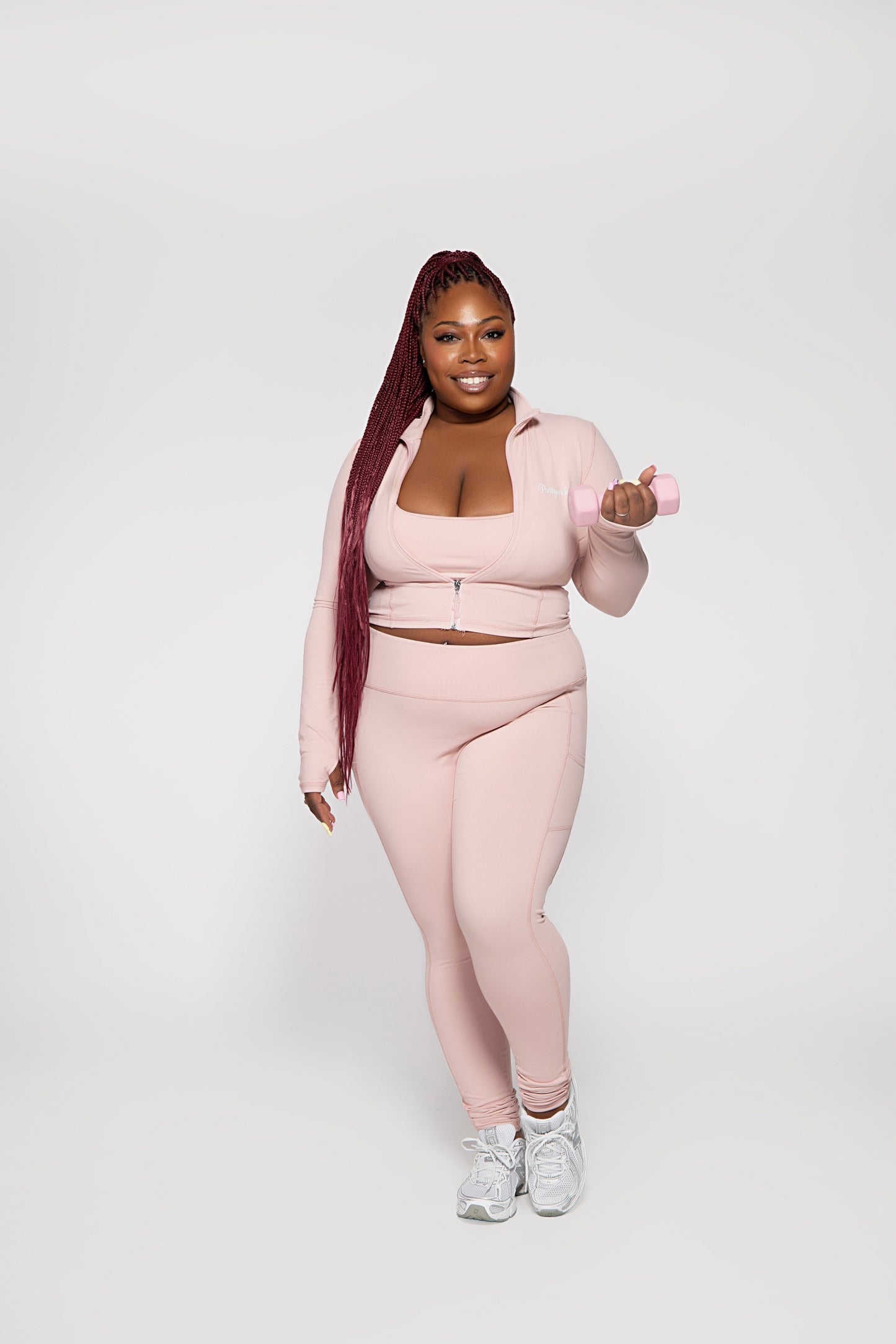 3 piece active set - Light Pink