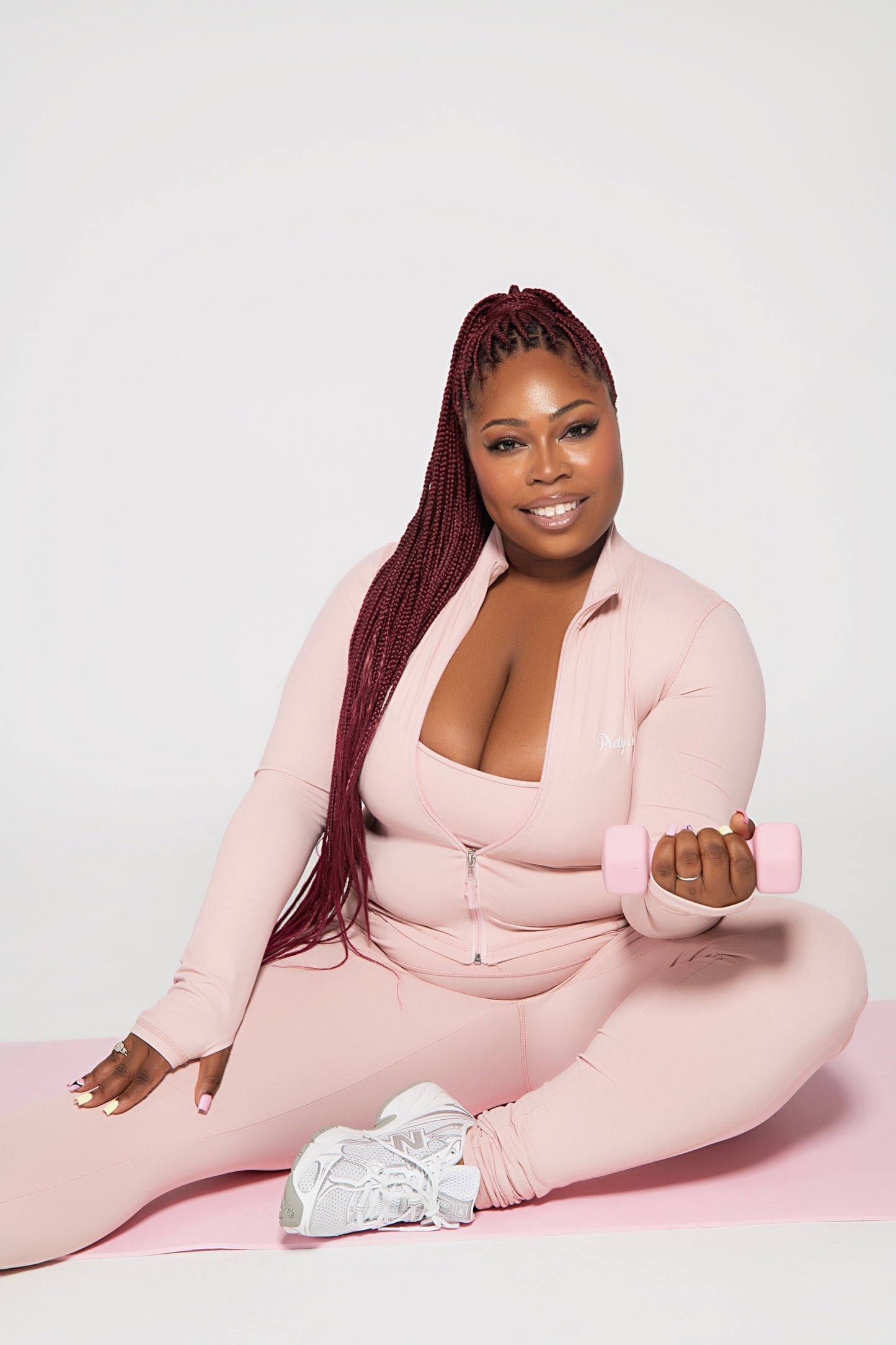 3 piece active set - Light Pink