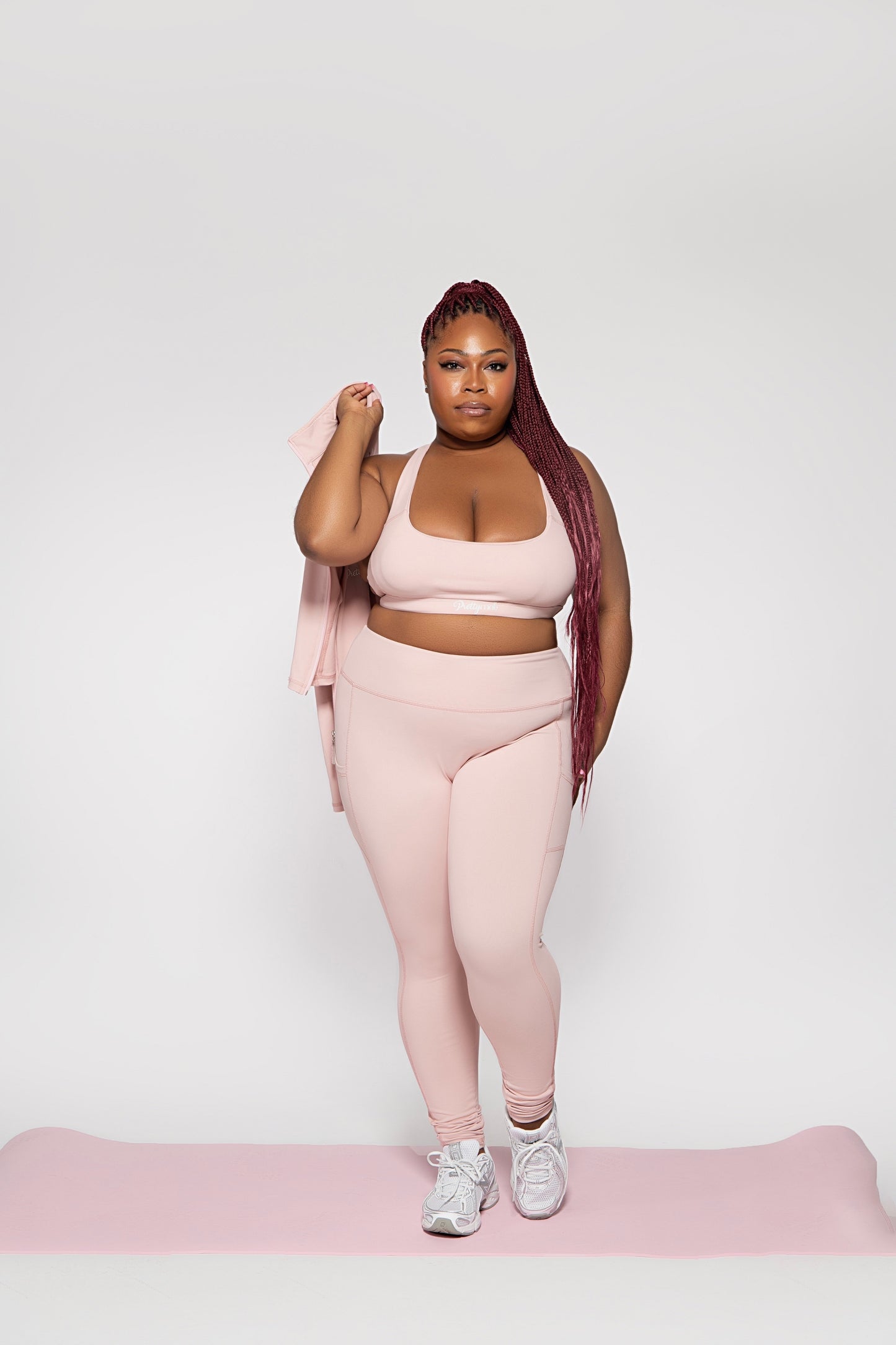 3 piece active set - Light Pink