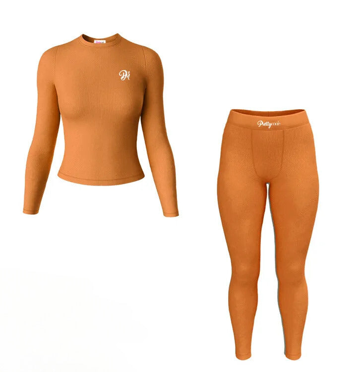 “Pumpkin” Lounge set - Dark orange