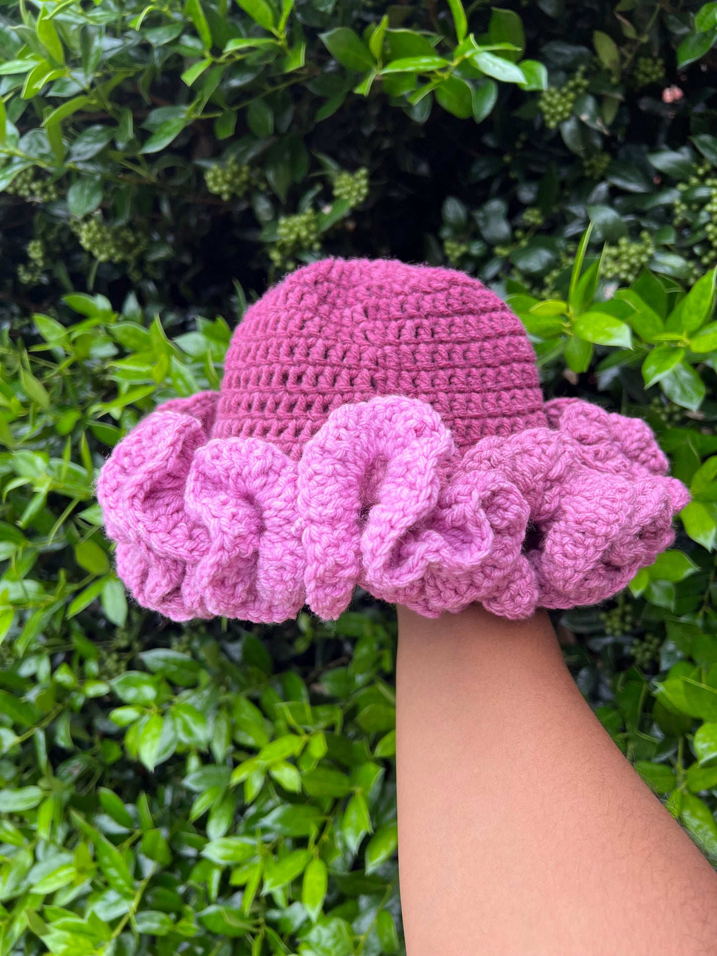 Plum Crochet Hat