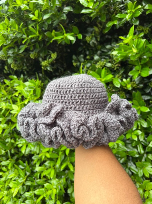 Charcoal Crochet Hat