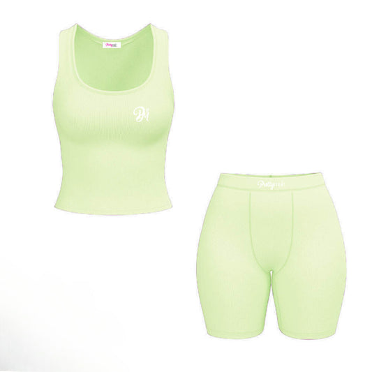 “Glow” Lounge set - Lime Green